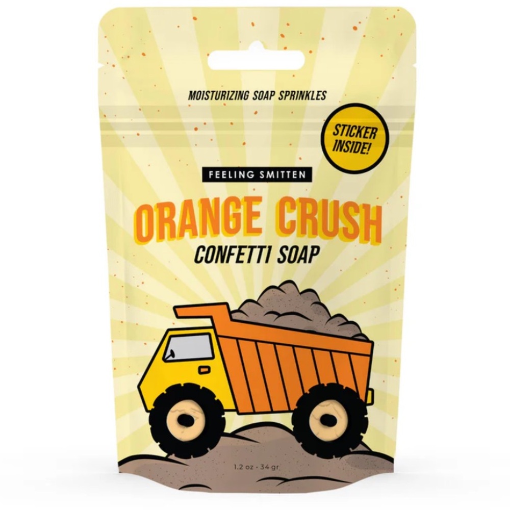 FEELING SMITTEN
Truck Shaped Bath Confetti (Orange Crush)